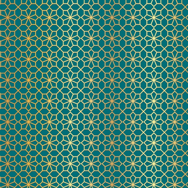 Kleurovergang gouden arabisch patroon