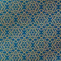 Gratis vector kleurovergang gouden arabisch patroon