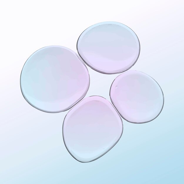 Kleurovergang olie vloeibare zeepbel macro cosmetisch product vector