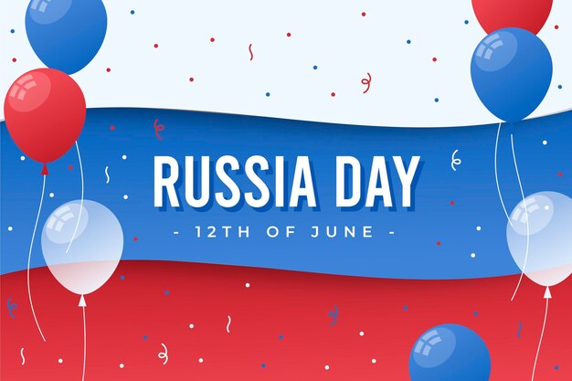 Kleurovergang Rusland dag illustratie