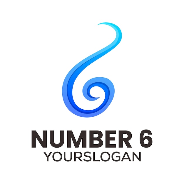 Kleurrijk nummer 3 icoon logo ontwerp