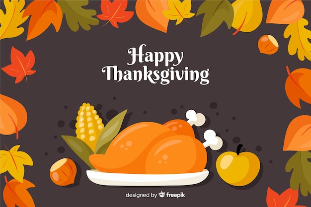 Gratis vector kleurrijk plat ontwerp voor thanksgiving day