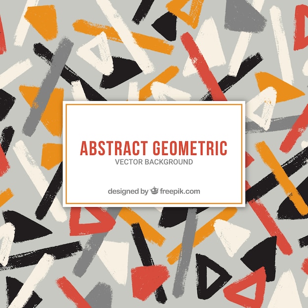 Gratis vector kleurrijke abstracte achtergrond met geometrische vormen