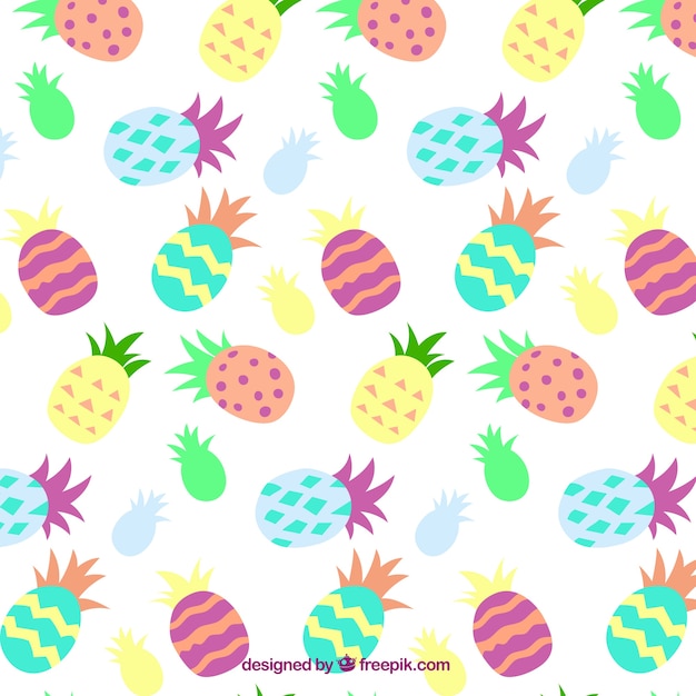 Kleurrijke abstracte ananas patroon