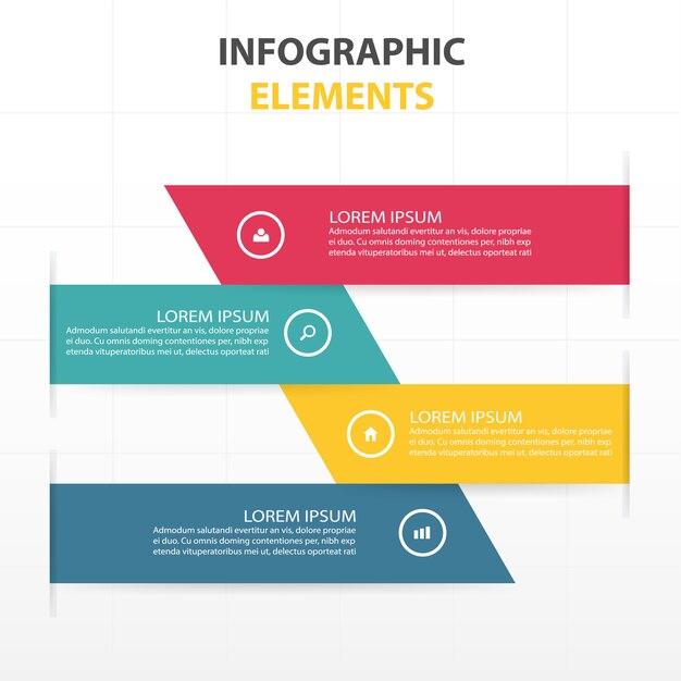 kleurrijke abstracte driehoek bedrijf infographic template