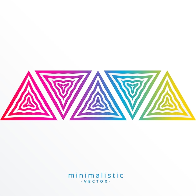 kleurrijke abstracte driehoek vormen de achtergrond