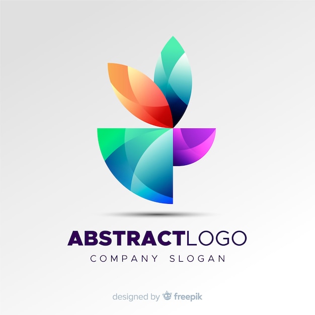 Kleurrijke abstracte logo sjabloon