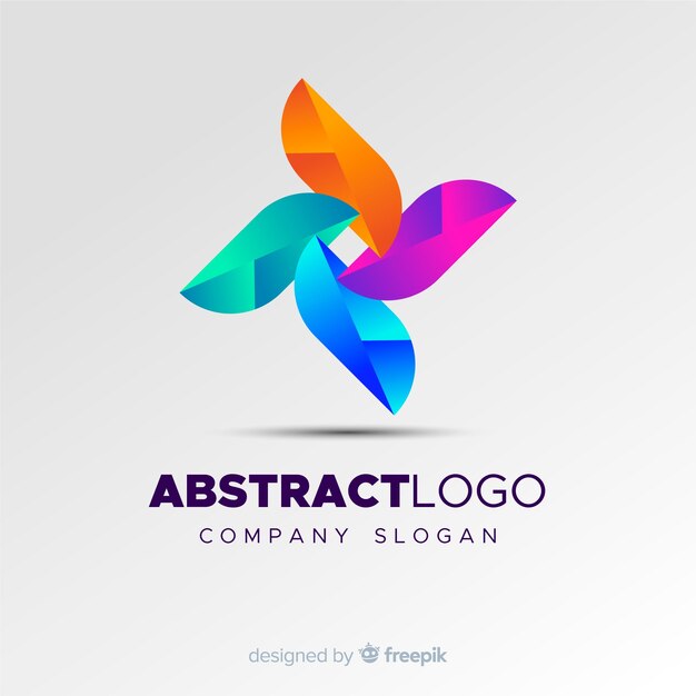 Kleurrijke abstracte logo sjabloon