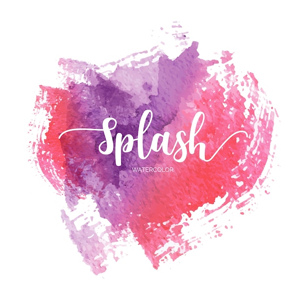 Kleurrijke aquarel splash