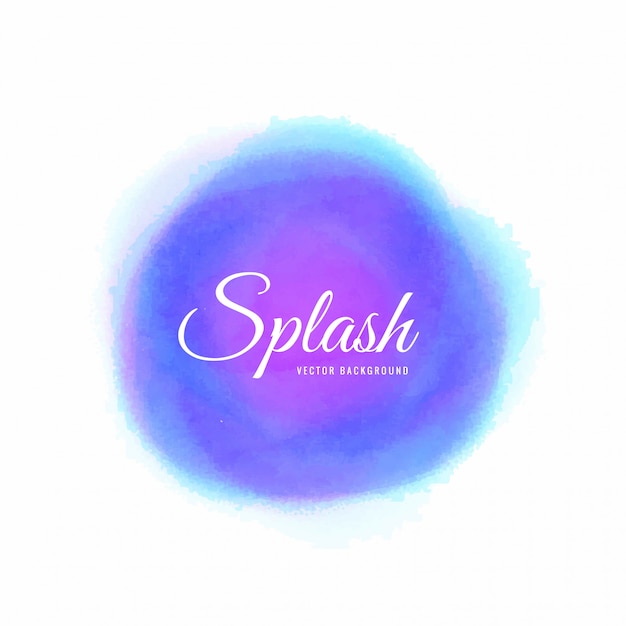 Gratis vector kleurrijke aquarel verf splash