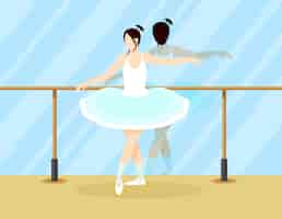 Gratis vector kleurrijke balletdanser concept