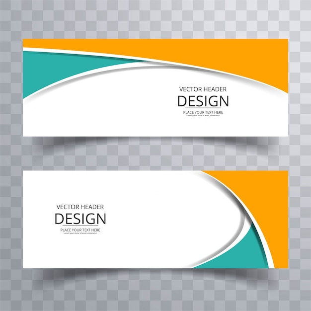 Gratis vector kleurrijke banners