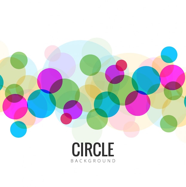 Kleurrijke cirkel achtergrond Gratis Vector