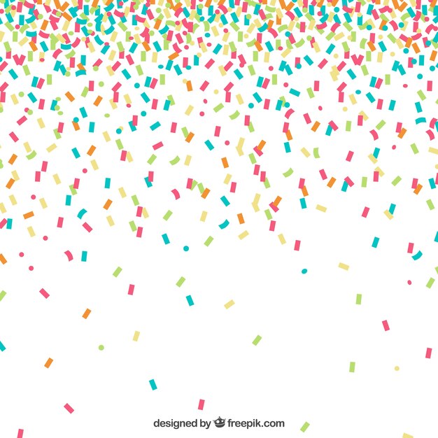 Kleurrijke confetti achtergrond