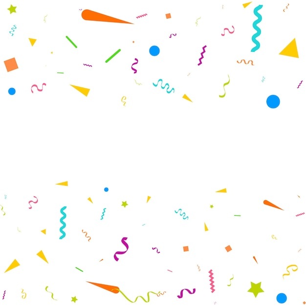 Kleurrijke confetti vector