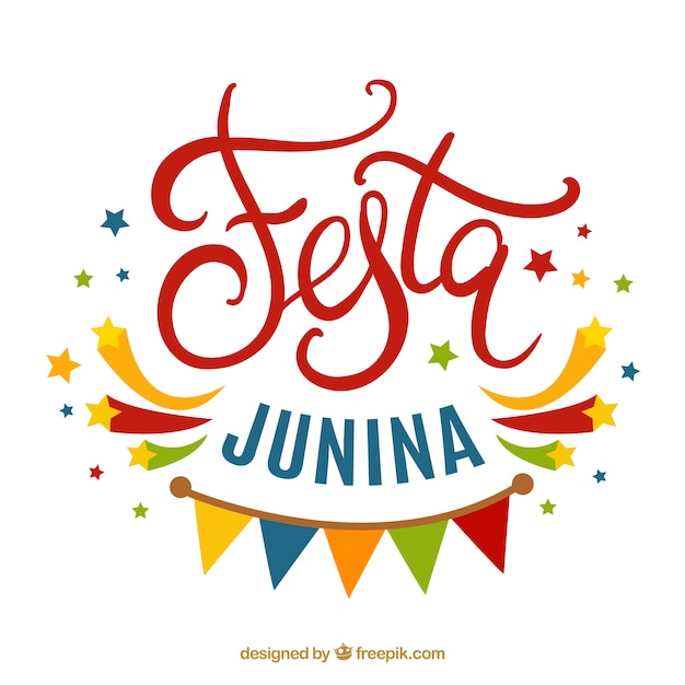 Kleurrijke festa Junina achtergrond