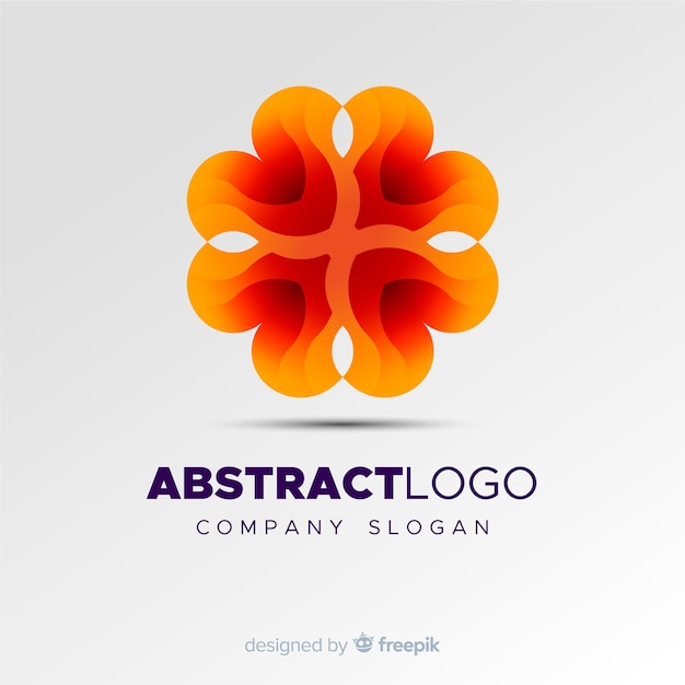 Gratis vector kleurrijke gradiënt abstract logo sjabloon