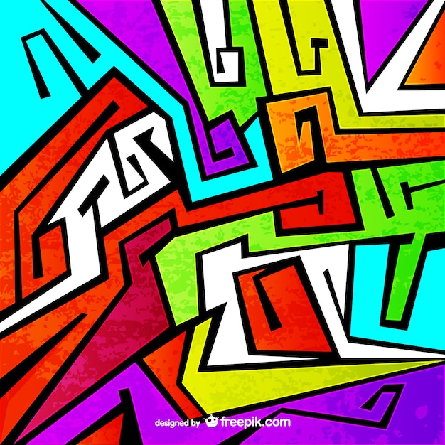 Kleurrijke graffiti vector