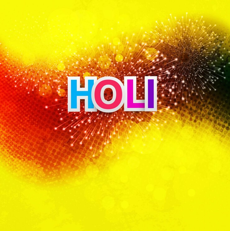Gratis Vector kleurrijke holi achtergrond