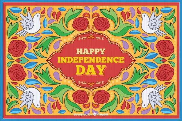 Kleurrijke Indiase onafhankelijkheidsdag achtergrond