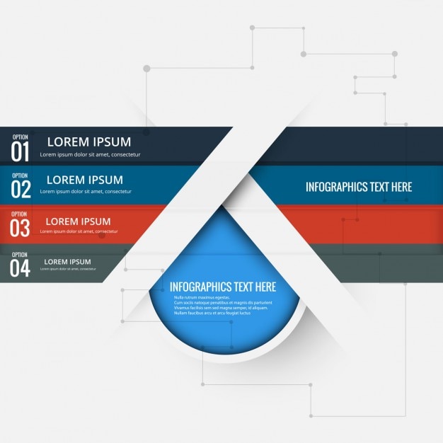 Kleurrijke infographic achtergrond