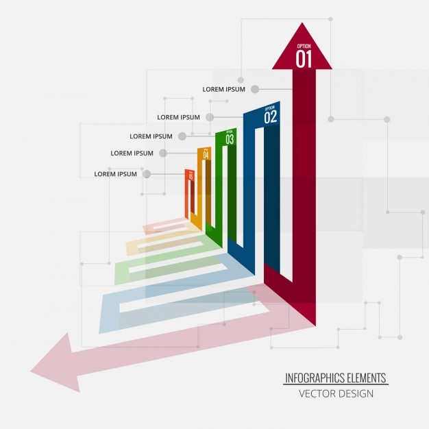 Gratis vector kleurrijke infographic achtergrond