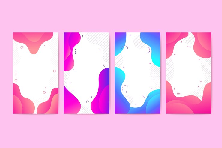 Gratis Vector kleurrijke instagram verhalen sjabloon