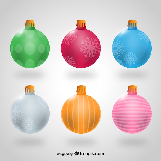 Kleurrijke kerst ballen
