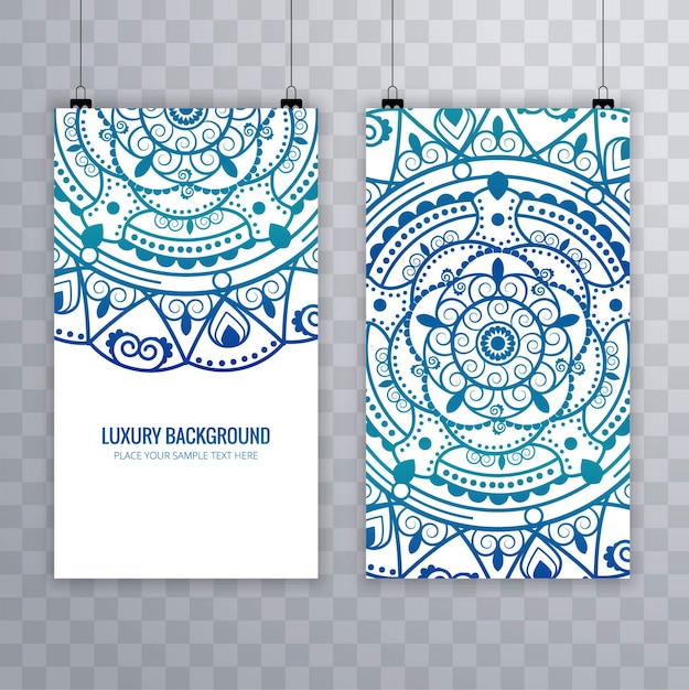 Kleurrijke mandala banners