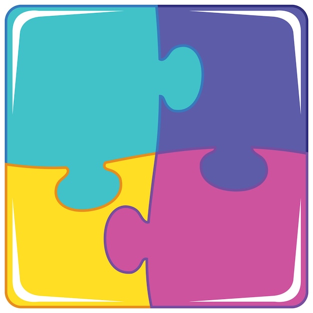 Gratis vector kleurrijke puzzelachtergrond