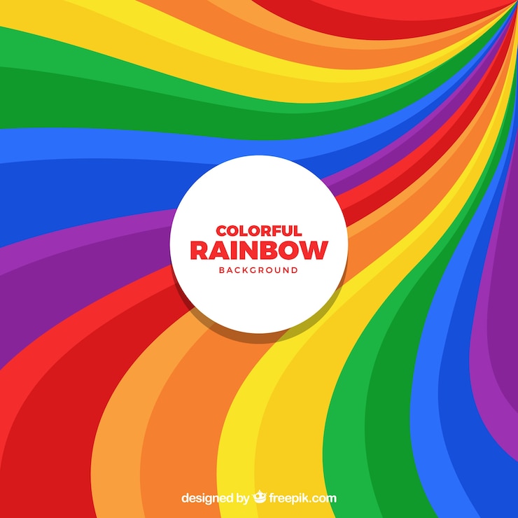 Gratis Vector kleurrijke regenboog achtergrond