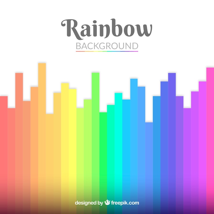 Gratis Vector kleurrijke regenboog achtergrond
