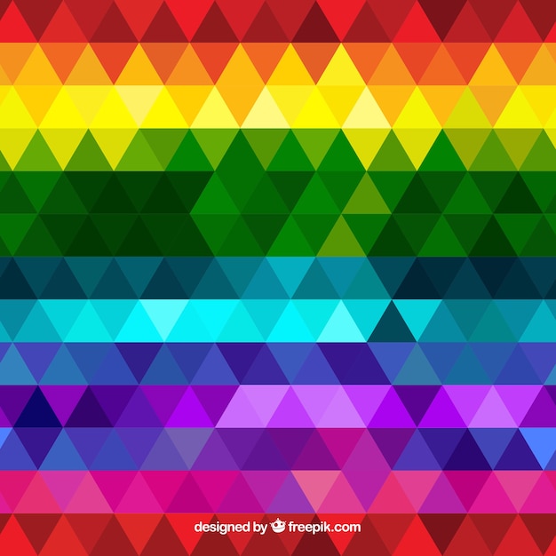 Gratis vector kleurrijke regenboogachtergrond