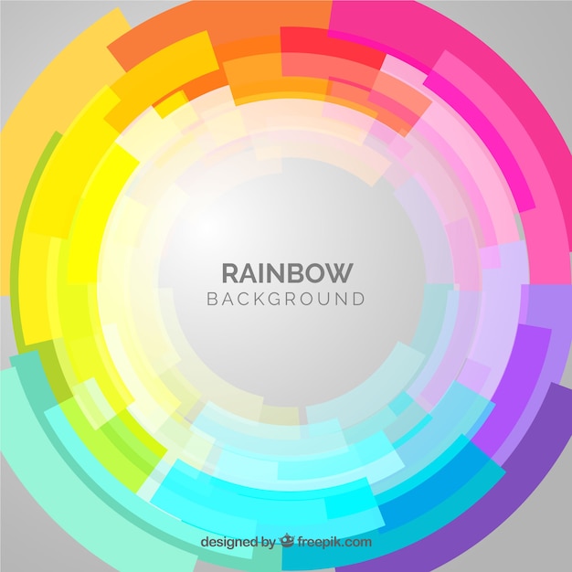 Gratis vector kleurrijke regenboogachtergrond