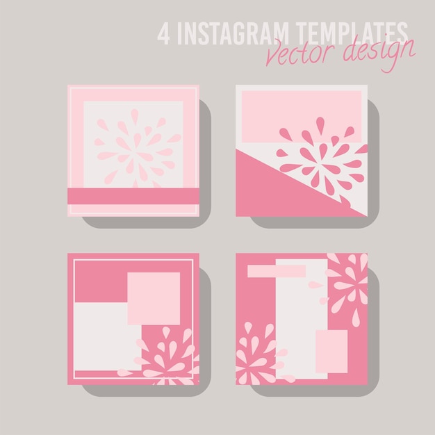 Kleurrijke social media postsjabloon, voor winkel en mode. minimalistisch geometrisch concept.