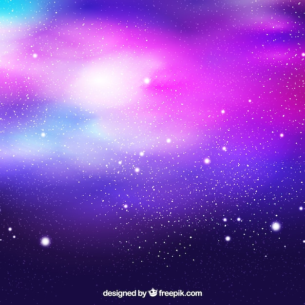 Kleurrijke universum achtergrond met sterren
