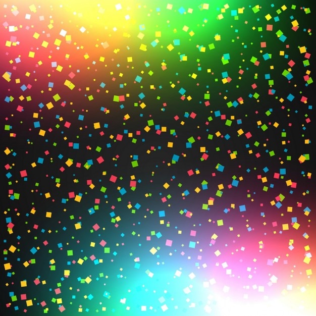 Gratis vector kleurrijke viering achtergrond met confetti