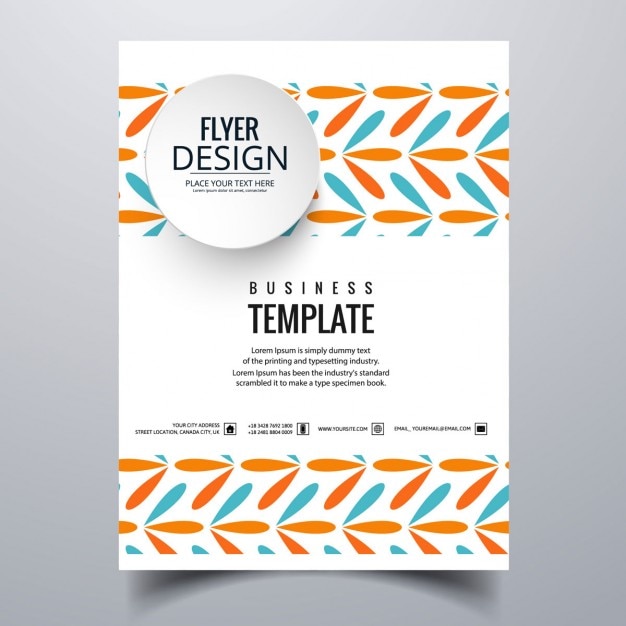 Gratis vector kleurrijke zakelijke brochure