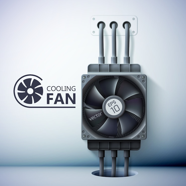 Gratis Vector koeling ventilatie sjabloon