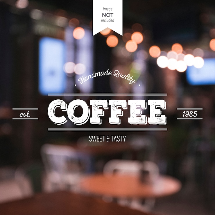 Gratis Vector koffie logo