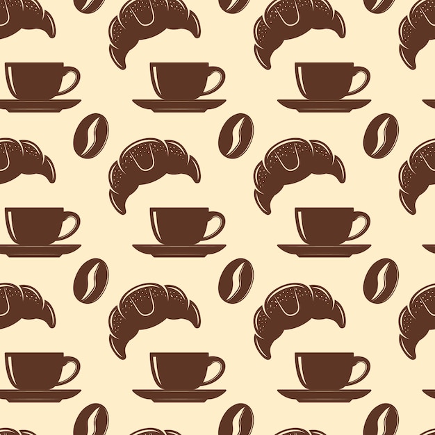 Koffie naadloze patroon