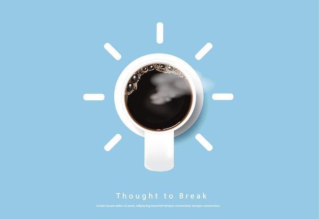 Koffieaffiche Advertentie Flayers Illustration