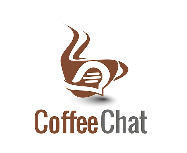 Koffiechat Cafe Branding Identiteit Corporate vector logo bundelontwerp