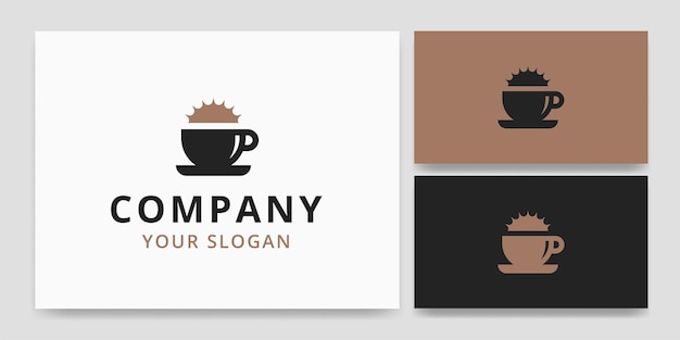 Koffiekopje met sunshine logo idee