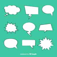 Gratis vector komische speech bubble-collectie