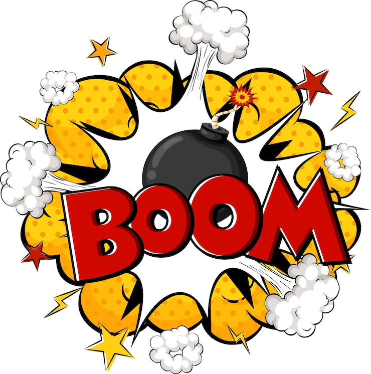 Gratis Vector komische tekstballon met boomtekst