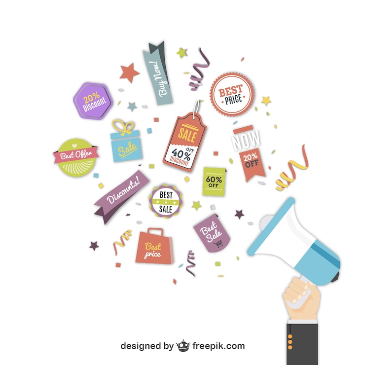Gratis Vector korting etiketten collectie