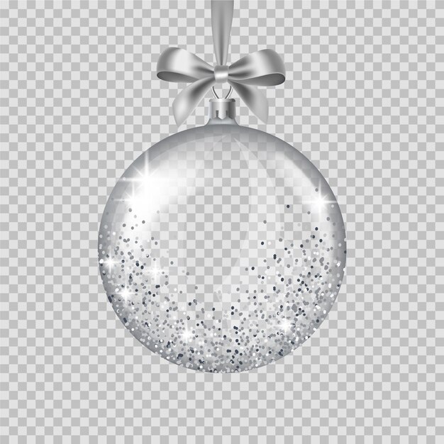 Kristallen kerstbal ornament