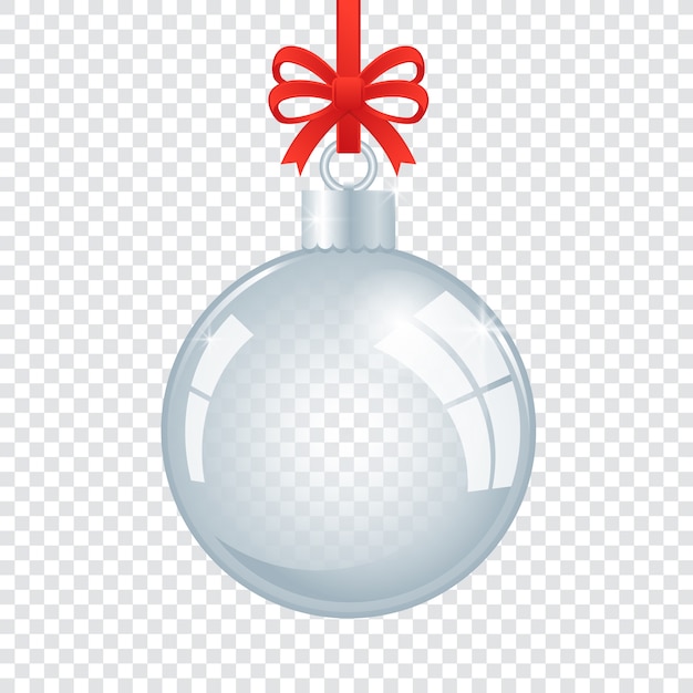 Gratis vector kristallen kerstbal