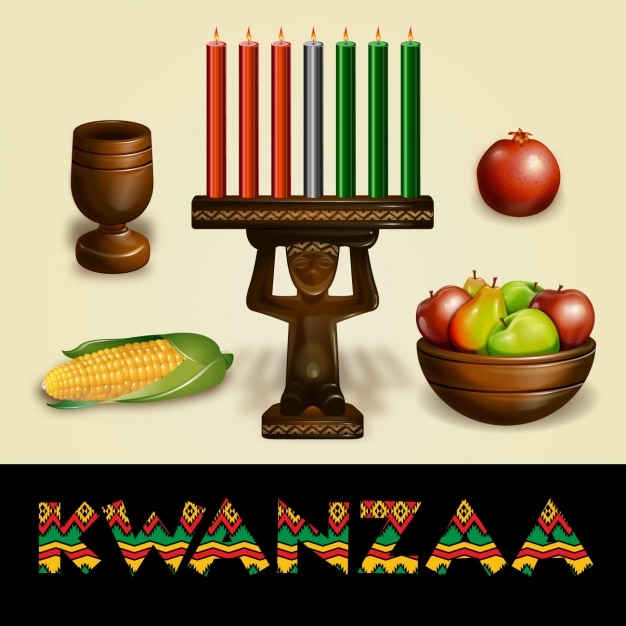 Kwanzaa achtergrond ontwerp